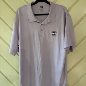 Cutter Buck With Pebble Beach  Lavender Polo Shirt